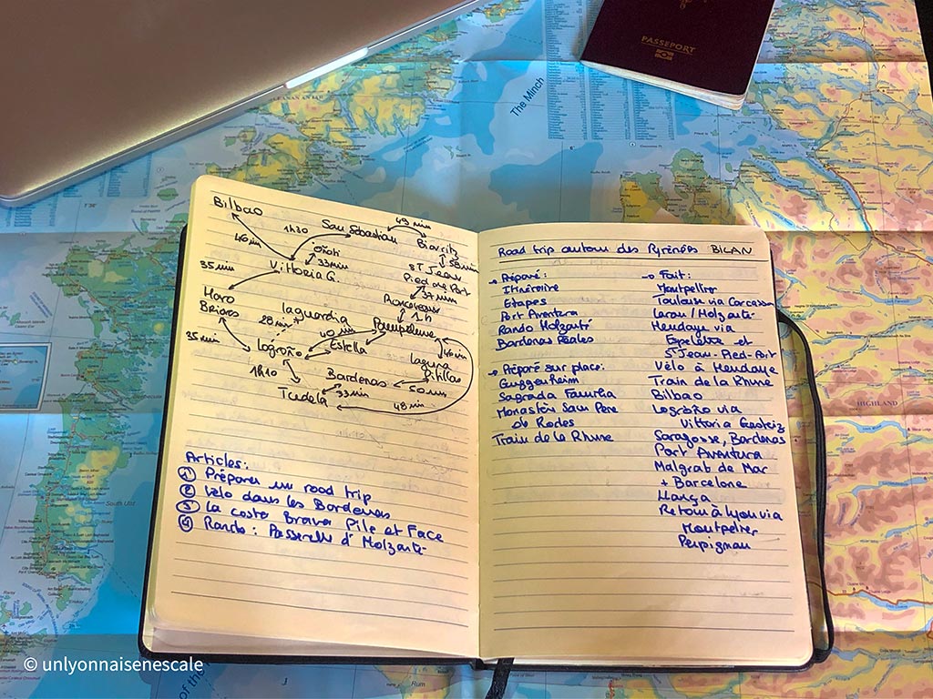Carnet de voyage : écriture et rédaction